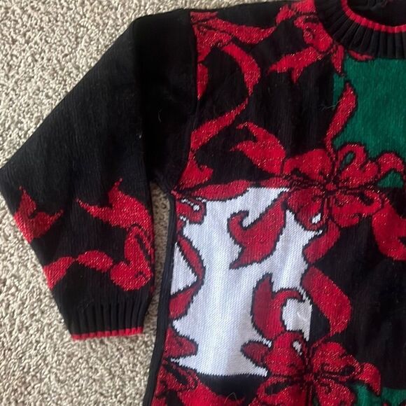 Vintage JJ Browne Sparkly Ugly Christmas Sweater Women’s Large - Picture 4 of 5